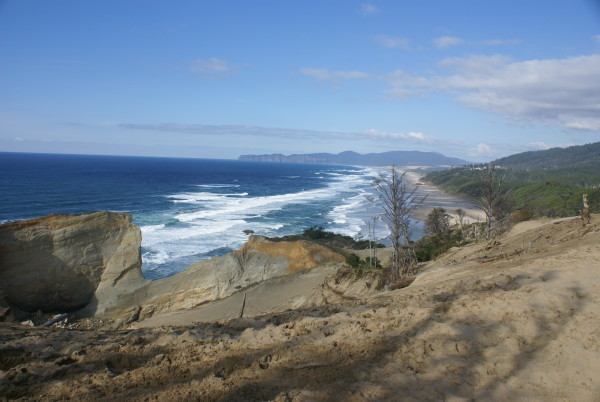 Top of Cape Kiwanda looking north