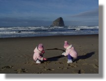 Haystack and children