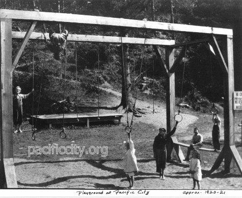 Playground Pacific City Campgrounds early 1900s