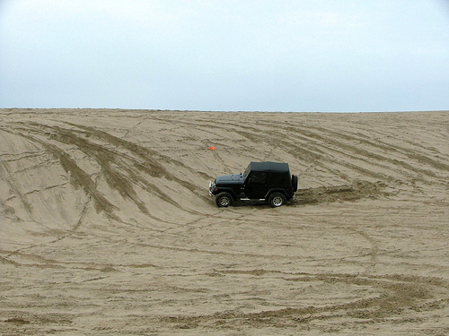 Sandlake Recreation area jeep driving